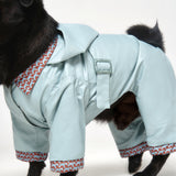 Sky Blue Dog Raincoat 